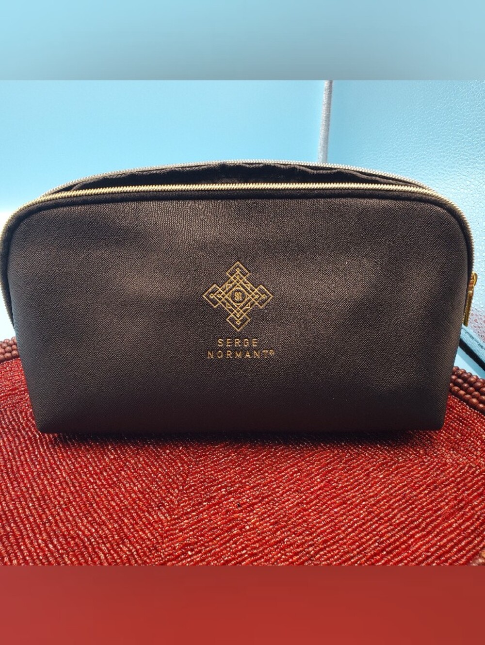 Serge Normant Women’s Black Limited Edition Travel Cosmetic Bag Zip (C13)